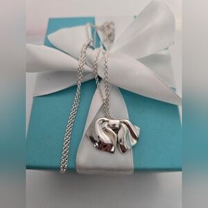 Tiffany & Co RARE Vintage Fancy Ribbon Bow 18.5" Necklace- New condition w/ Box